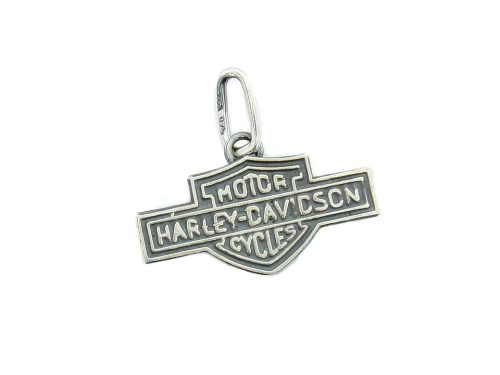  Silberner Anhänger Motorrad Zyklen Harley 17