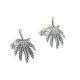  Ohrstecker MARIHUANA BLATT 3 SILBER MARIHUANA