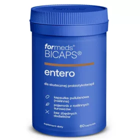   BICAPS® ENTERO - Probiotisches Nahrungsergänzungsmittel mit Saccharomyces boulardii, 60 Kapseln