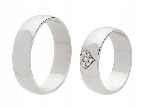  TRAURINGE 11 GRAMM GOLD mit 6 DIAMANTEN HERZ