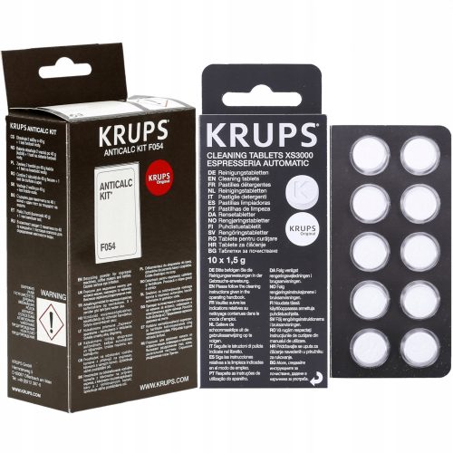 Krups F054001A Entkalkungsset + Reinigungstabletten für KRUPS XS 3000 Kaffeemaschinen