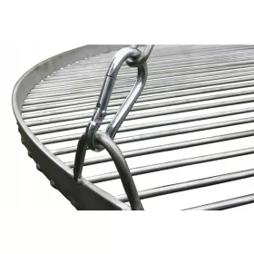    Dreibeiniger Gartengrill über dem Feuer, Edelstahlrost, 70 cm, polnisches Produkt