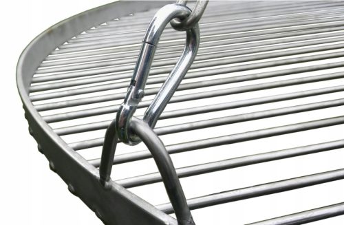  Dreibeiniger Gartengrill über dem Feuer, Edelstahlrost, 70 cm, polnisches Produkt