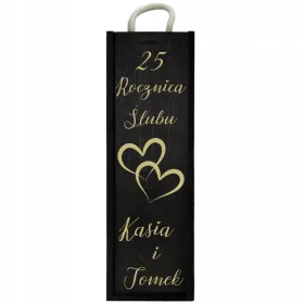    Weinkiste 10, 20, 25, Hochzeitstag, Jubiläumsgeschenk mit Gravur