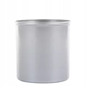    Blumentopf Leni, 21 cm, Durchmesser 21 cm, Kunststoff, Grau- und Silbertöne