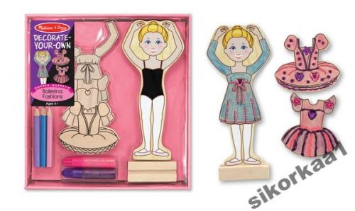  MELISSA DOUG MAGNETISCHES KLEID AUS HOLZ