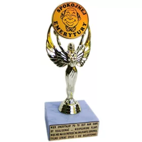    Eine Statuette FÜR einen Rentner, ein Geschenk anlässlich des Ruhestands