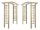 Pergolen - Pergola-Holz Pergola, gewölbte Pergola, Blumenständer, Gitterbogen, 210 cm + Keilor DRAGON-Handschuhe, Größe 9 – L, 1 Paar