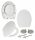 Estiva DDW0014 Toilettensitz, weißer Duroplast
