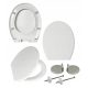 Estiva DDW0014 Toilettensitz, weißer Duroplast