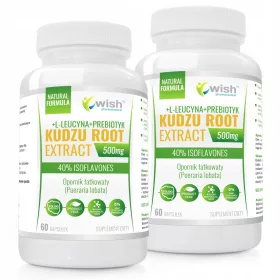   Kudzu Wurzelextrakt 500mg 40% Isoflavone + L-Leucin + Prebiotikum von Wish Pharmaceutical