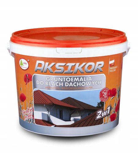 AKSIKOR FARBE FÜR DACH, VERZINKTES ALUMINIUMBLECH, 10L