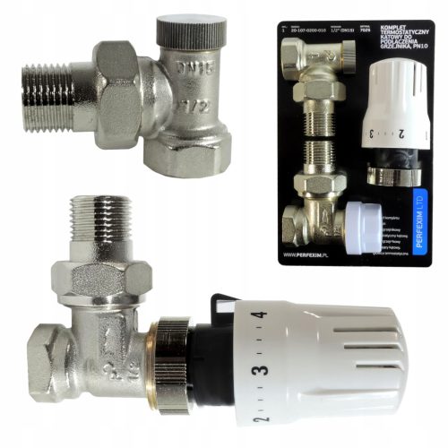  WINKELTHERMOSTAT-SET 1/2 KOPFVENTILE PL