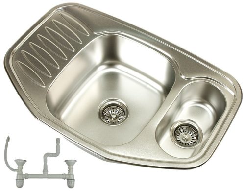 LAZUR EXKLUSIVE SPÜLE 1,5-Becken-Spüle, Edelstahl