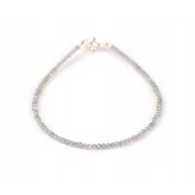  LABRADOR-Armband Labradorit kleine Kugeln 2mm