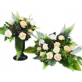    GROSSER BÜNDEL-STRAUSS für das Friedhofsgrab WIE LEBENDIG!