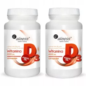   Aliness Vitamin D3 FORTE 4000 I.E. - Nahrungsergänzungsmittel, 240 Kapseln