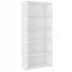  Mobene Modernes Regal 80 cm x 180 cm x 30 cm weiß