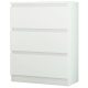  Mobene Moderne Kommode 70 x 40 x 76 cm mattweiß