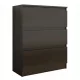  Mobene Moderne Kommode 70 x 40 x 76 cm Wenge matt