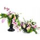 GROSSER Blumenstrauß und BOUQUET-Dekoration für ein Friedhofsgrab