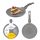 Valdinox Rock Pfannkuchenpfanne 24 cm antihaftbeschichtet