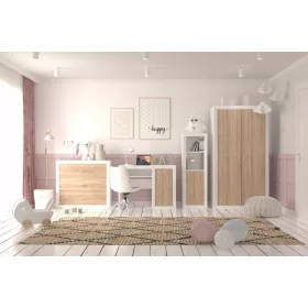  AJKmeble 4-teiliges Möbelset. Sonoma-Eiche