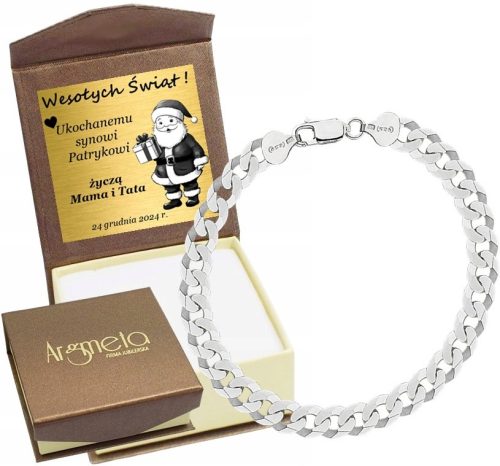  Armband aus 925er Silber, Volldiamant, 7,50 mm, kostenlose Gravur