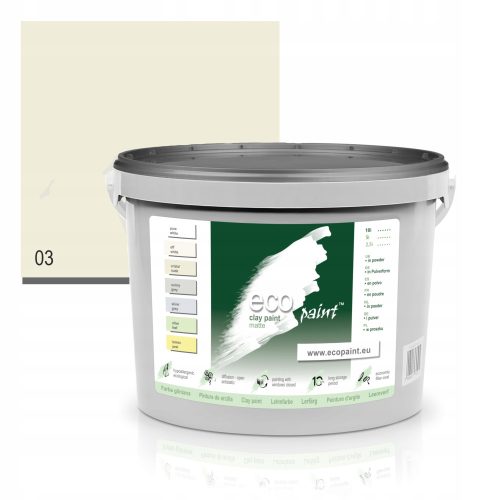 EcoPaint Lehm-Wandfarbe 10 l Cristal Nude (Beige) matt