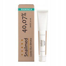   Regenerierende Salbe mit Schneckenschleim für Narben und Hautprobleme