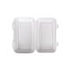 Einweggeschirr Menübox HALBBROT HP3 24,5x15,4x7,7cm 140 Stk.
