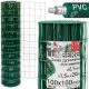 Verzinktes und grünes PVC-Zaungeflecht, 20 m, 1,5 m hoch