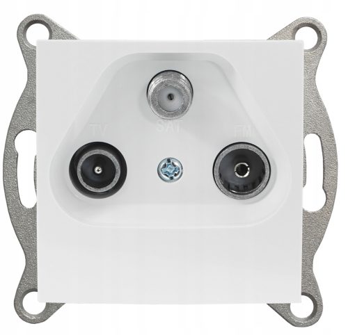 Quadra Wandantennendose, weiß
