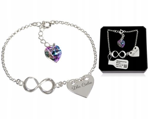  LAVART BC551 Infinity-Herz-Armband 20 cm
