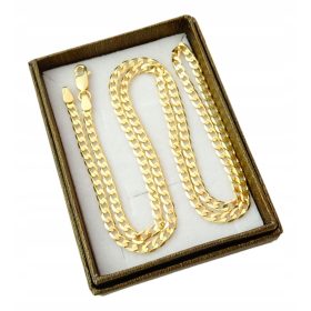  HERREN-GOLDKETTE, BREIT, VOLL, 50 CM. Pr.585