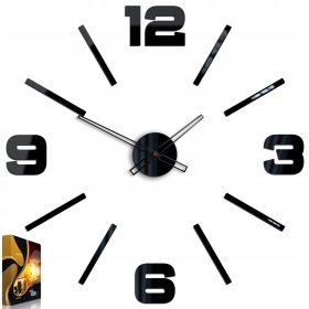  ModernClock Wanduhr, schwarz, mehrfarbig, 75 cm