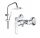 Gamma ZN1 Aufputz-Duschset + Grohe BauLoop Chrom-Duscharmatur
