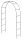 Pergolen - Metallpergola Ornatum Bogen 230 cm, schwarz