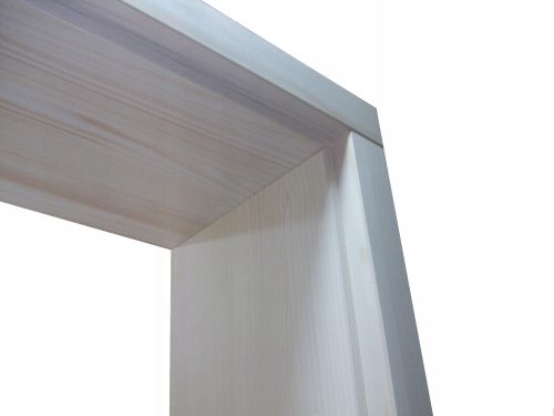 Komplett verstellbare Unio-Holz-Türzarge 55 - 100 mm beige, helles Holz