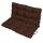  Gartenbankauflage Schaukel 100x60x50 braun