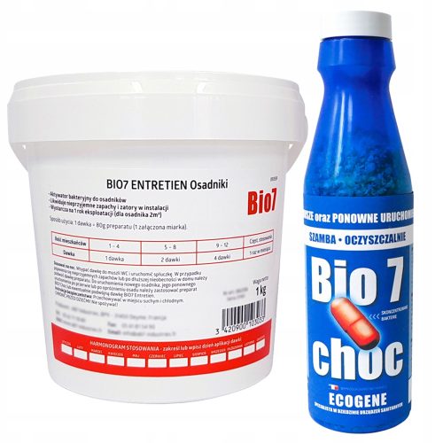  STARTER BIO 7 Choc + BAKTERIEN Bio7 Entretien 1kg BAKTERIEN FÜR DIE ABWASSERBEHANDLUNG