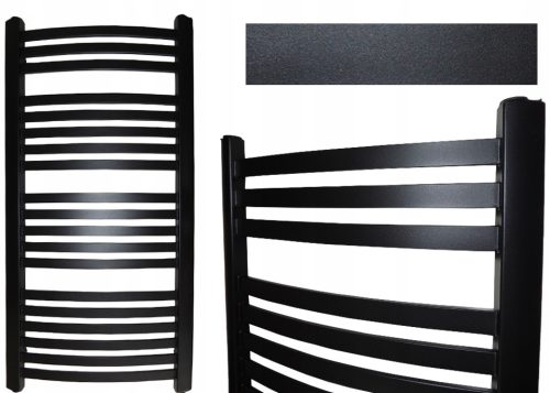  Hydro-Mat 556 W Wasserbadheizkörper 575 x 1170 mm schwarz