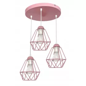  JasnoCiemno E27 Deckenleuchte, rosa und lila