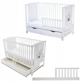  Skrzat Holzbett 60 x 120 cm weiß