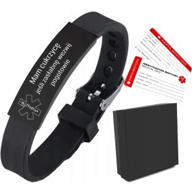  DIABETIC MEDICAL BAND FÜR DIABETIKER mit Gravur