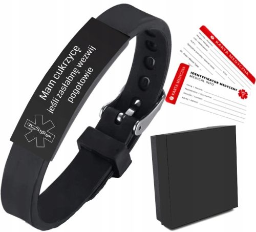  DIABETIC MEDICAL BAND FÜR DIABETIKER mit Gravur