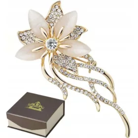  BROSCHE BLUMEN-CIN MIT ZIRKONIA (006)