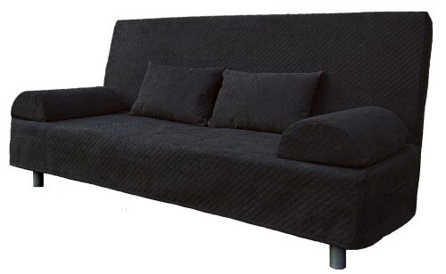 Stuhlbezug Schwarzer Sofabezug von Domisum