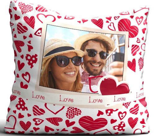 Kissen Kissen mit beliebigem Aufdruck, Valentinstagsgeschenk qo