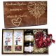  GRAVIERTE Tee-Geschenkbox, Schokolade
